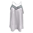 thumbnail image 7 of Mittory Silk Tank Top for Women Mesh V Neck Satin Camisole Silky Sleeveless Tank Cami Shirt, 7 of 7