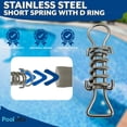 thumbnail image 3 of Poolzilla 5 Pack Stainless Steel 5.25" Short Spring with D Ring, High Quality Pool Cover Spring For The Winter Season, Premium Stainless Steel Material, 3 of 7