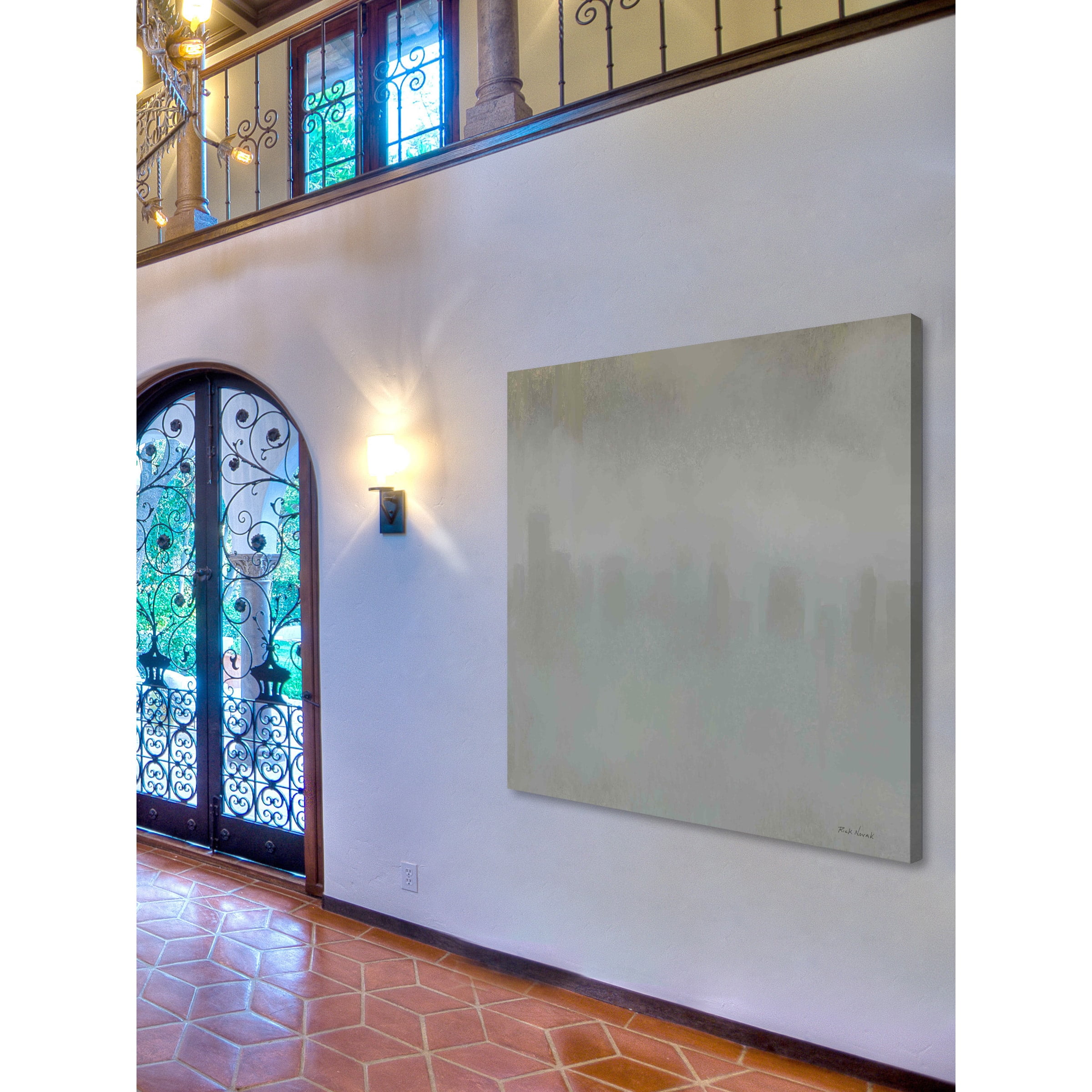 Marmont Hill "Grey Mist" by Rick Novak Painting Print on Wrapped Canvas