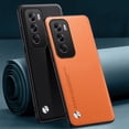 thumbnail image 2 of Luxury PU Leather Case For OPPO Reno 12 Pro Back Cover Matte Silicone Full Protection Phone Case For OPPO Reno 12 5G Reno12 Pro Orange Reno 12 5G, 2 of 6