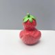 thumbnail image 4 of Strawberry Duck - Fruit Duck Statue Unique Ducks Figurine Resin Ducks for Dashboard Funny Strawberry Duck Statue for Home Office Desktop Car Accessories(Strawberry), 4 of 5