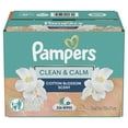 thumbnail image 4 of Pampers Wipes, Clean & Calm, Cotton Blossom Scent, 336 Wipes Total (6X Pop-Top Packs), 4 of 9