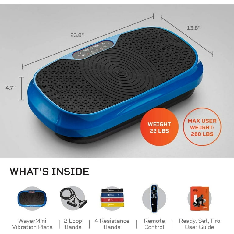 LifePro Waver Mini Vibration Plate Whole Body Vibration Platform Exercise Machine Home Travel Workout Equipment for Weight Loss Toning