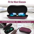 thumbnail image 3 of Funda para gafas de sol Fintie Hard EVA Shell a prueba de golpes, color morado oscuro, 3 of 9
