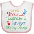 thumbnail image 3 of Inktastic Surveyor Like Daddy Boys or Girls Baby Bib, 3 of 4