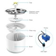 thumbnail image 5 of Pet Fountain,Cat Water Fountain, Automatic Water Dispenser for Cats and Dogs, Circulating Filtration System, Easy-to-See Water Level, Low Noise 80oz/2.4L Capacity,Black, 5 of 8