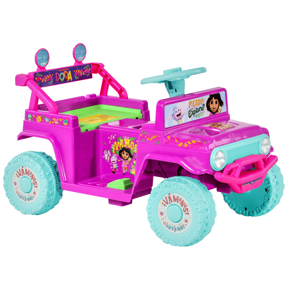 Dynacraft Dora the Explorer 6V Battery-Powered Ride-On for Ages 18 Months-3 Years, 1 Count