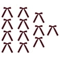 thumbnail image 4 of Juego de 12 lazos de cinta navideños para decoración de Navidad, lazos de cinta navideños para decoración de interiores y exteriores, lazos para Rojo oscuro, 4 of 8