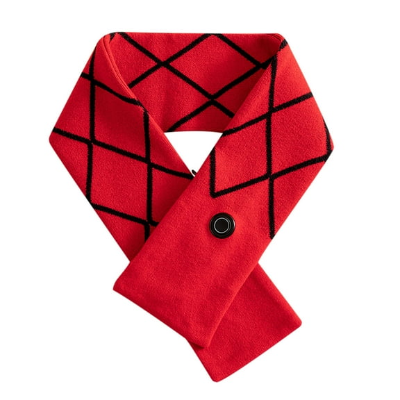 IROINNID USB Heating Smart Charging Neck And Shoulder Scarfs For Men And Women Winter Cold Protection Scarf,Red