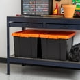 thumbnail image 2 of IRIS 19 Gal Lockable Storage Totes with Lids - Orange Lid, 2Pk, 2 of 8
