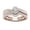 Rose Gold, variant on Women's Moisite Rose Gold Plated Lingering Diamond Ring