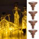 thumbnail image 3 of 4PCS Solar Powered 2m 20LED Forma de Corcho Luz de Cadena Botella de Vino Lámpara LED DIY Parte Blanca, 3 of 8