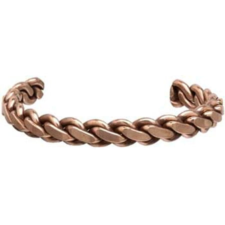 Womens Jewelry Bracelet Copper Heavy Twist Braid Design Relief Stiff Joints Throughout Entire