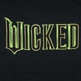 thumbnail image 2 of Wicked T-Shirt Gold and Green Logo Design Adult Movie and Musical Crewneck Tee, 2 of 3