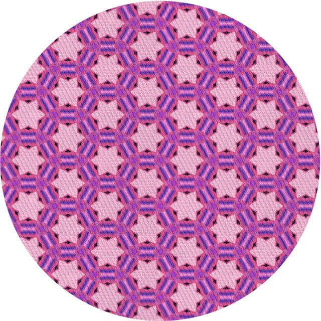 Ahgly Company Machine Washable Indoor Square Transitional Magenta Pink Area Rugs, 3' Square