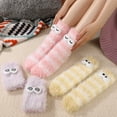 thumbnail image 4 of Bocaoying 3 Pair Coral Velvet Three-Dimensional Socks, 3D Winter Socks for Women, Funny Fuzzy Cute Plush Socks for Christmas & Winter Warmth, 4 of 7