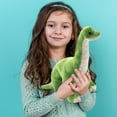 thumbnail image 4 of ArtCreativity 16" Plush Brachiosaurus Dinosaur Stuffed Animal Pillow – Soft Cuddly Cozy Toy, Cute Standing Nursery Decor, Birthday Gift for Kids, 4 of 7