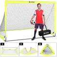 thumbnail image 4 of Juego de 2 goles de fútbol X-UMEUS para niños con pelota, escalera y conos, 6 x 4 pies, 4 of 6