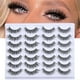 thumbnail image 2 of FQ02 Cat eye Eyelashes 3D Natural False Lashes Fluffy Soft Cross, 2 of 5
