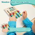 thumbnail image 3 of Maojin Toy Story Juguetes Montessori Toys For 2-5 Year Old, Wooden Color Matching Puzzle Toy For Kids, Brain Teasers Game Preschool Educational Learning Toys For Boys Girls Age, 3 of 7