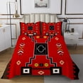 thumbnail image 1 of Erosebridal Green Aztec Coverlet Set King,Hippie Boho Bedding Set,3pcs, 1 of 5