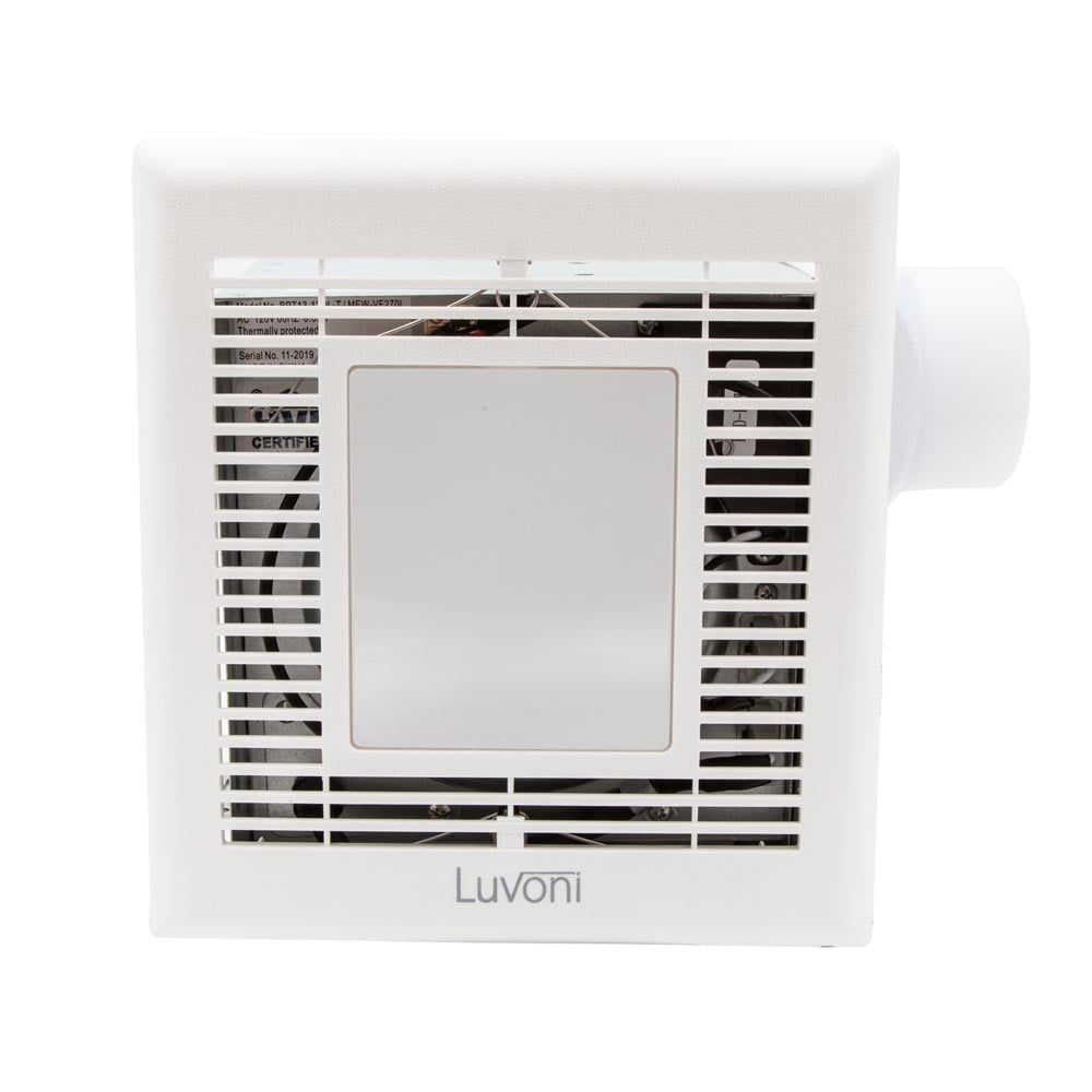 Luvoni 70 CFM Bathroom Exhaust Fan, 2 Sones Quiet Operation, Built-in LED Light, Ceiling Mounted