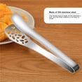 thumbnail image 2 of Billuyoard Pinzas para alimentos, accesorios de cocina, pinza para hornear de acero inoxidable para pan, pinzas para asar a la parrilla, vajilla de viaje Cocina y Comedor Billuyoard HA036565-00, 2 of 6