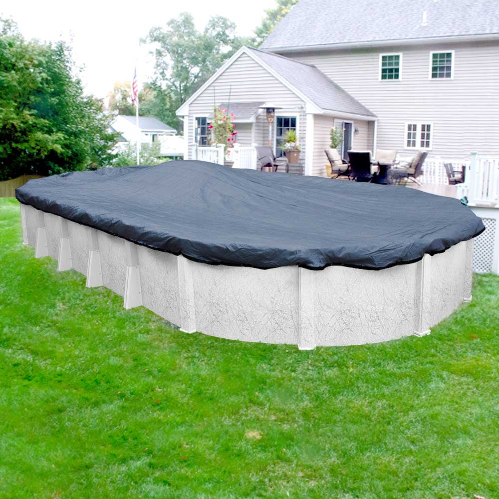 Robelle 15-Year XL Blue Oval Winter Pool Cover, 15 x 21 ft. Pool