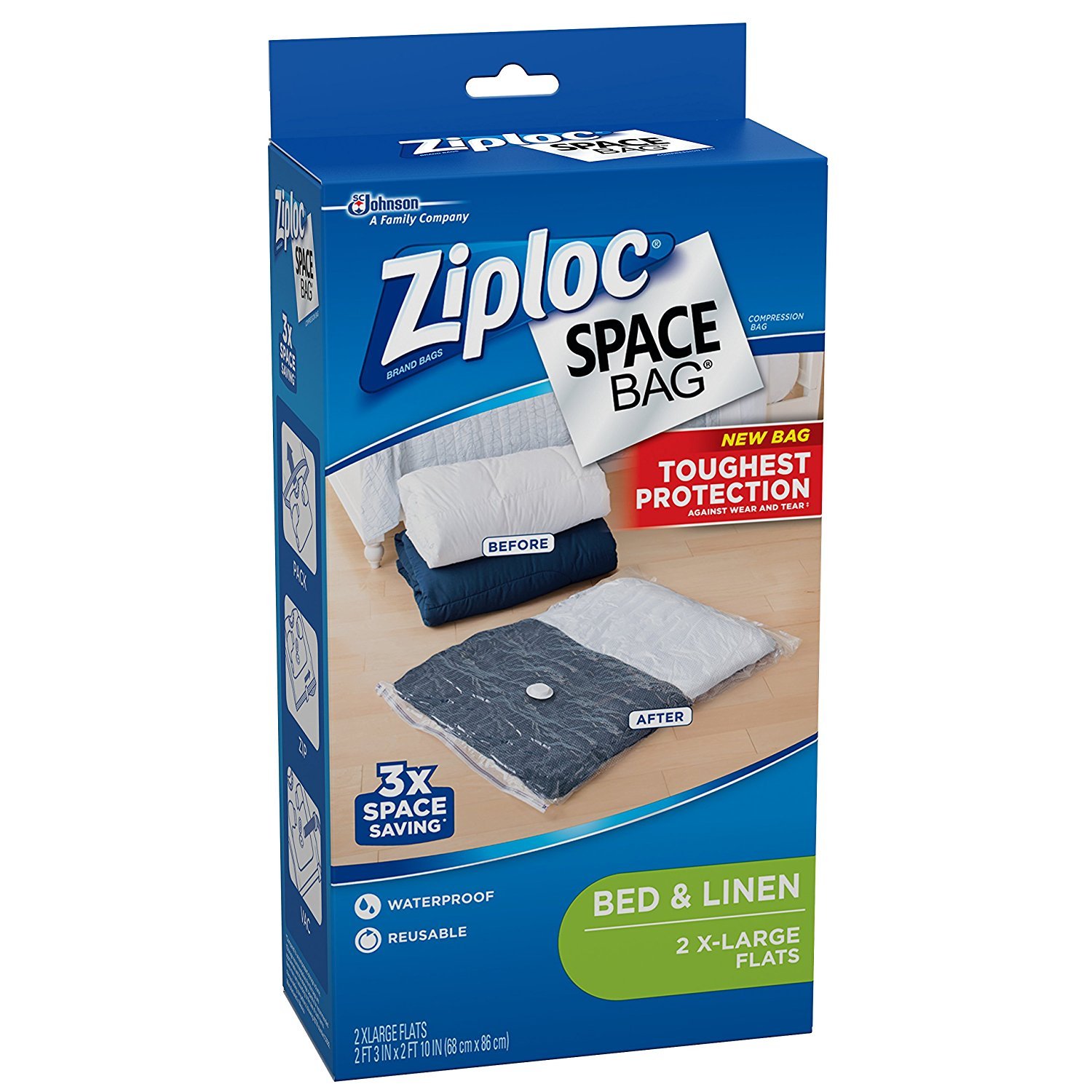 Ziploc® Space Bag® Vacuum Seal Storage Bags, 3 pc - Harris Teeter