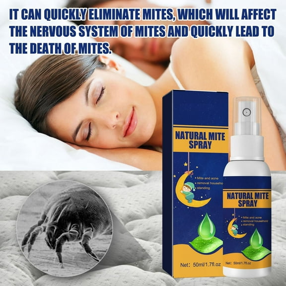 WLDAK Dust Mite Spray - Kills Dust Mites, Carpet Mites, Rodent Mites, Bird & Scabies Mites - All-Natural Formula - Pet Safe & Child Friendly - Eco-Friendly - Non-Toxic Mite Treatment