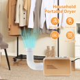 thumbnail image 2 of HLONK Portable Clothes Dryer 600W Efficient Clothes Dryer Folding Mini Dryer Machine Multifunctional Electric Clothes Dryer for Home Apartment Dormitory, 2 of 10