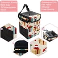 thumbnail image 2 of Christmas Foldable Car Trash Can Mini Trash Can with Lid Leak-Proof Car Garbage Can Hanging Storage Bag Car Trash Bin, 2 of 6