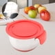 thumbnail image 3 of Cuenco para ensalada de acero inoxidable de 16 cm con asa y tapa con rallador de Kitchen Cooking Essential, 3 of 8