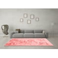 thumbnail image 3 of Ahgly Company Indoor Round Abstract Red Contemporary Area Rugs, 6' Round, 3 of 4