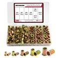 thumbnail image 2 of WMYCONGCONG 200 Pcs Écrou à Rivets Métriques M4 M5 M6 M8 M10 Hex Kit d'Assortiment d'Inserts Filetés en Acier au Carbone, 2 of 8
