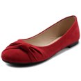 thumbnail image 1 of Ollio Women's Shoes Ballet Faux Suede Flats ZM1815, 1 of 6