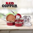 thumbnail image 3 of Red Copper 10 PC Copper-Infused Ceramic Non-Stick Cookware Set, 3 of 6