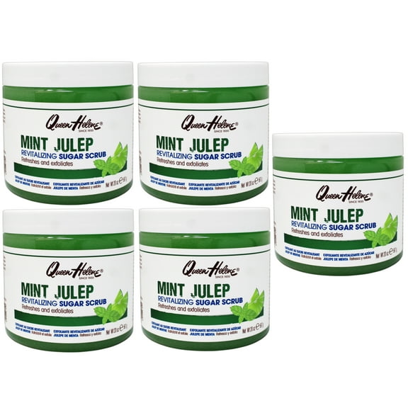 Queen Helene Mint Julep Revitalizing Sugar Scrub, Refreshes and Exfoliates, 20 Ounce - 5 Pack
