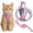 Pink#002, variant on Cat Harness and Leash, 2026 New Escape-Proof Cat Harness Set, Adjustable Step-in Pet Harness for Walking for Small Medium Dogs/Cats(Saffron,L(for 8.8-16.5 IB))