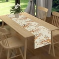 thumbnail image 2 of Fall Leaf Table Runner, Rustic Harvest Autumn Orange Maple Leaf Thanksgiving Farmhouse Retro Coffee Table Center Decor for Family Kitchen Outdoor Party Holiday Table Decorations, 13"x108", 2 of 6