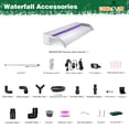 thumbnail image 2 of Longrun 23.6" Stainless Steel Waterfall Spillway, Decorative Water Feature for Pool, Koi Pond & Garden, 2 of 8