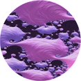 thumbnail image 1 of Ahgly Company Machine Washable Indoor Round Transitional Dark Magenta Purple Area Rugs, 8' Round, 1 of 7