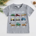 thumbnail image 2 of WUANDIXFA Boys Short Sleeve T-Shirt Dinosaur Cute Kids for 18 24 Months 2T3T4T5T6T Cotton Tees Crewneck Tops Basic Shirts,Grey,18-24 Months, 2 of 7