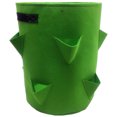 thumbnail image 1 of Bolsa de cultivo de plantas de fresa, jardín de la casa, bolsa portátil para macetas de hortalizas con flores de patata, verde, 30x45 cm, 8 agujeros Sweethay HA6255-03B, 1 of 6