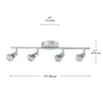 thumbnail image 4 of Globe Electric Payton 4-Light Matte Silver Track Lighting Kit, 58932, 4 of 10