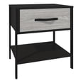 thumbnail image 4 of Buró Oslo, Un Cajón, Estructura Metálica, Tablero Laminado Texturizado PLAYCON (Gris y Negro), 4 of 6