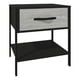 thumbnail image 4 of Buró Oslo, Un Cajón, Estructura Metálica, Tablero Laminado Texturizado PLAYCON (Gris y Negro), 4 of 6