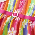 thumbnail image 5 of Barbie Girls Rainbow Creative Stripe Print Graphic Belt Dress Sizes 2-12, 5 of 8