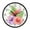 Tropical flower Arrangement, variant on Voice Activated Clock with Glow Light 12 Inch Large Silent Wall Clock Battery Operated for Home Decor Astronaut Capibara