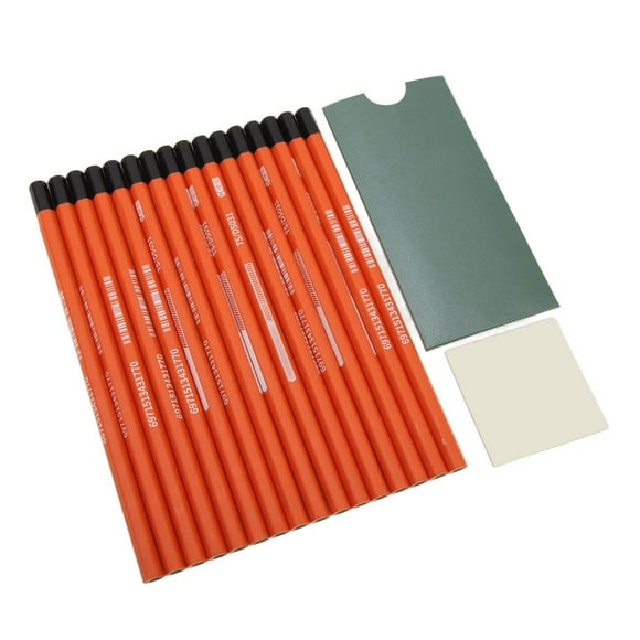 Charcoal Pencil Set, Professional Non Artist Pencils for Drawing Sketching, Smooth Texture, Ideal for Beginners, Family and Friends
